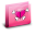 Folder Heart II Pink Icon 32x32 png